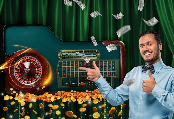 Ruang kerja modern pengembang royalspin88 dengan fokus pada inovasi teknologi hiburan daring